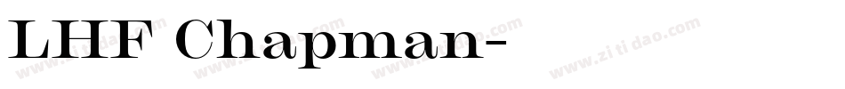 LHF Chapman字体转换